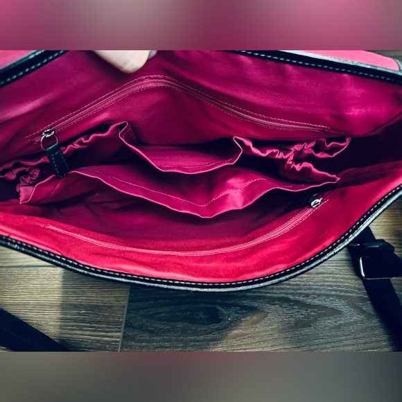 Coach Messenger Laptop Bag in Black & Grey C pattern - Picture 3 of 4